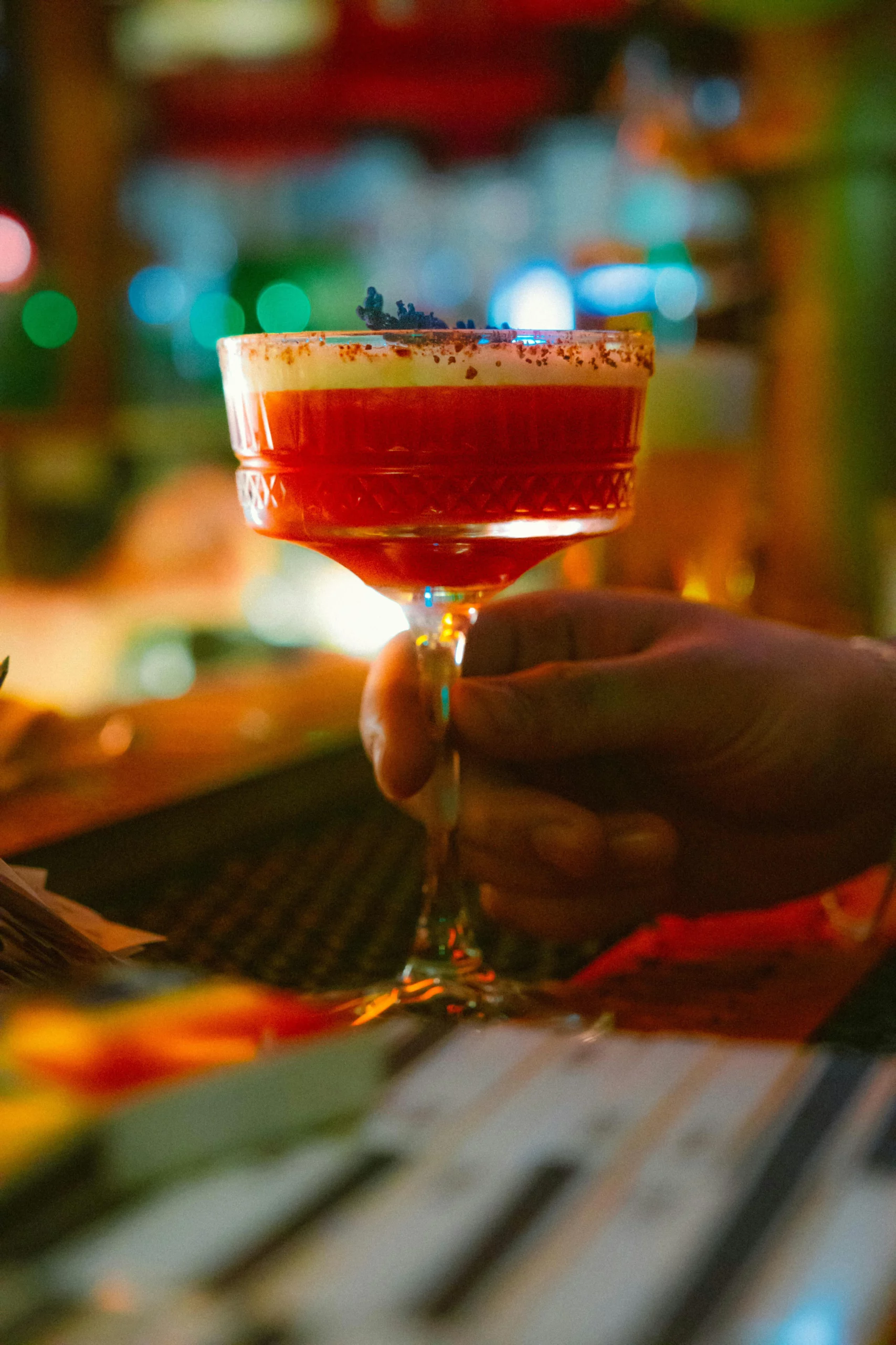Cocktail botanique signature à la lavande